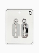 Серьги металл «Максимум» лезвие, цвет серебро - Фото 4