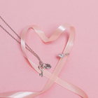 Кольцо «Сердце», мультяшное, белое в серебре, безразмерное - Фото 3