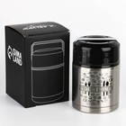 Термос для еды Мастер К «Приятного аппетита», 800 мл, нержавеющая сталь, серебристый, чёрный - Фото 1