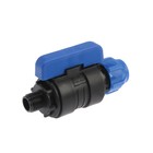 Кран шаровой ПНД Valfex, d=20 мм х 1/2", цанга/наружная резьба, разборный - фото 22828302