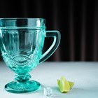 Кувшин стеклянный Magistro «Ла-Манш», 1,1 л, цвет бирюзовый - Фото 4