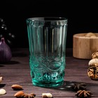 Набор стаканов стеклянных Magistro «Ла-Манш», 350 мл, 8×12,5 см, 6 шт, цвет бирюзовый - Фото 2