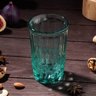 Набор стаканов стеклянных Magistro «Ла-Манш», 350 мл, 8×12,5 см, 6 шт, цвет бирюзовый - Фото 3