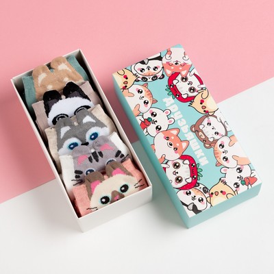 Носки KAFTAN «Друзьяшки», 5 пар, размер 35-38