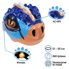 Шлем велосипедиста детский, размер 51-55 см, 028-M771, цвет синий - Фото 1