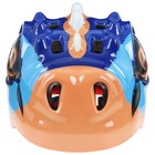 Шлем велосипедиста детский, размер 51-55 см, 028-M771, цвет синий - Фото 4