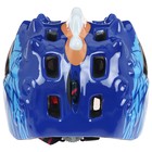 Шлем велосипедиста детский, размер 51-55 см, 028-M771, цвет синий - Фото 5