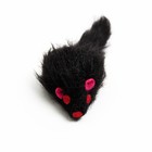 Игрушка для кошек "Мышь малая", 5 см, чёрная - фото 6526456