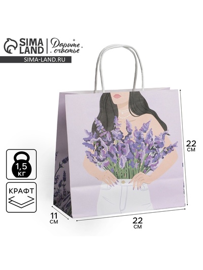 Пакет подарочный, упаковка, «Если бы», 22×22×11 см