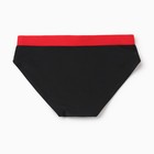 Плавки купальные для мальчика MINAKU, цвет чёрный/красный, рост 86-92 - фото 3746586