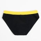 Плавки купальные для мальчика MINAKU, цвет чёрный/жёлтый, рост 86-92 - фото 3746626
