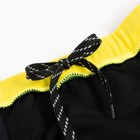 Плавки купальные для мальчика MINAKU, цвет чёрный/жёлтый, рост 146-152 - Фото 3