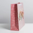 Пакет подарочный ламинированный, упаковка, «Любовь», M 30 х 26 х 9 см - фото 24616511