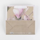 Пакет подарочный крафтовый квадратный, упаковка, «Love», 22 х 22 х 11 см - Фото 5
