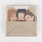 Пакет подарочный крафтовый квадратный, упаковка, «Moreself», 22 х 22 х 11 см - Фото 5