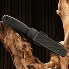Нож тактический "Альфа" 23см, клинок 110мм/3мм, со стеклобоем, черный - Фото 3