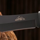 Нож тактический "Альфа" 23см, клинок 110мм/3мм, со стеклобоем, черный - Фото 4