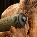 Нож тактический «Альфа», 23 см, клинок 110 мм/3 мм, со стеклобоем и стропорезом, зеленый - фото 65329985