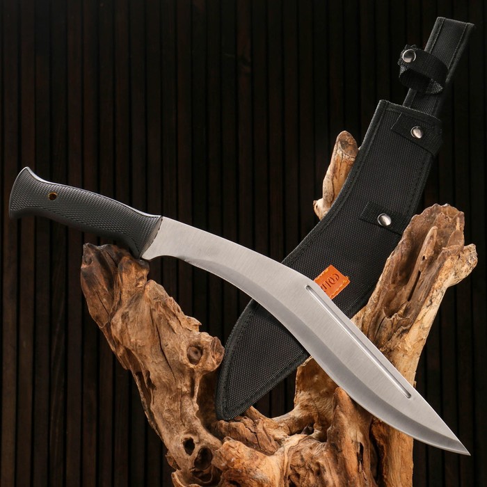 Нож-кукри туристический "Джунгли" 44,5см, клинок 320мм/4,9мм, серебристый - Фото 1