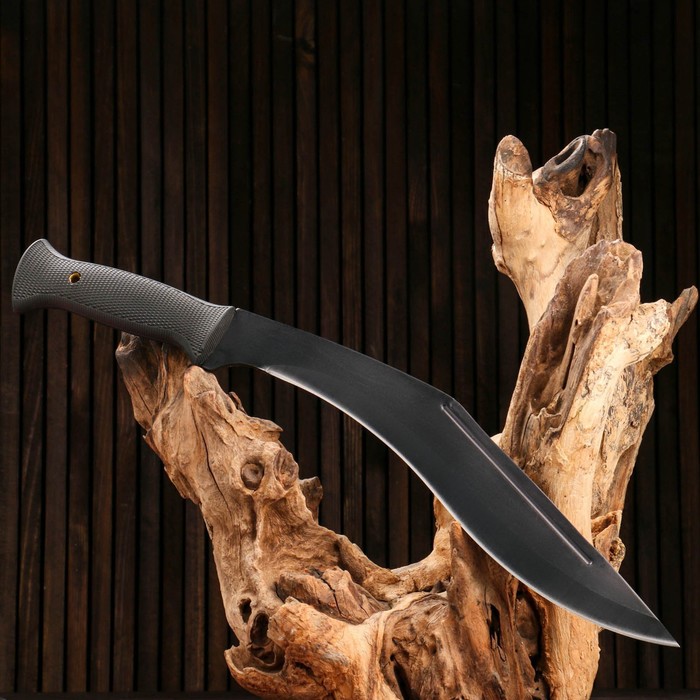Нож-кукри туристический "Джунгли" 44,5см, клинок 320мм/4,9мм, черный - Фото 1