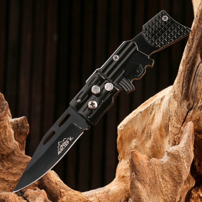 Нож складной полуавтоматический "Пиранья", клинок 6,5см - фото 1908823126