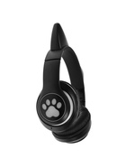 Наушники беспроводные, с ушками кошки, MYBIT W-32, Bluetooth 5.0, с микрофоном, AUX, microSD, MP3, 400 мАч, чёрные - Фото 6