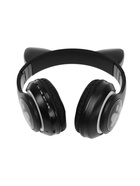 Наушники беспроводные, с ушками кошки, MYBIT W-32, Bluetooth 5.0, с микрофоном, AUX, microSD, MP3, 400 мАч, чёрные - Фото 5