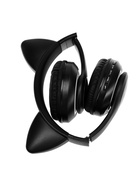 Наушники беспроводные, с ушками кошки, MYBIT W-32, Bluetooth 5.0, с микрофоном, AUX, microSD, MP3, 400 мАч, чёрные - Фото 9
