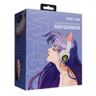 Наушники беспроводные, с ушками кошки, MYBIT W-32, Bluetooth 5.0, с микрофоном, AUX, microSD, MP3, 400 мАч, розовые - Фото 13