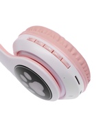 Наушники беспроводные, с ушками кошки, MYBIT W-32, Bluetooth 5.0, с микрофоном, AUX, microSD, MP3, 400 мАч, розовые - Фото 7