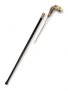 Сувенирная трость с клинком 46 см, длина 92 см, набалдашник: зверь - Фото 9