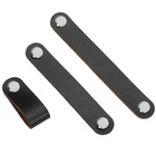 Ручка скоба CAPPIO м/о 128 мм, черная, кожаная - фото 804702316