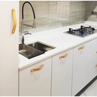 Ручка скоба CAPPIO м/о 96 мм, бежевая, кожаная - фото 807181706