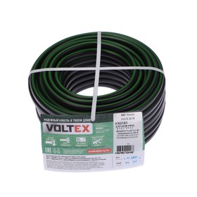 

Кабель "Voltex" ВВГ-Пнг(A), сечение 2х2.5 мм2, 20 м, чёрный