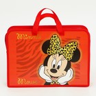 Папка пластиковая с ручками А4, на молнии, 26×33×7.5 см, «Минни Маус» - Фото 2