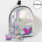 Рюкзак школьный с пеналом, 38х30х11 см, Микки Маус - фото 9533597