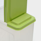 Ёмкость для сыпучих продуктов, 1,75 л, цвет зелёный - Фото 5