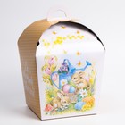 Пасхальная коробочка "Кролики в саду", 17 х 17 х 26 см - фото 321067104