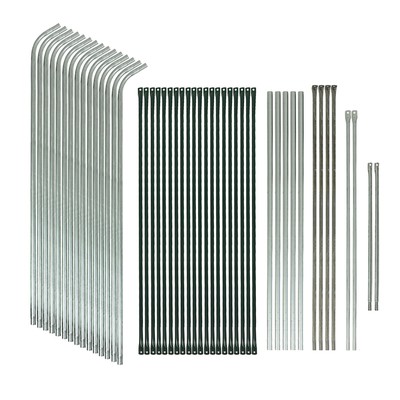 Теплица, 4.9×2.45×2.1 м, металлическая, оцинкованная, профиль d=25 мм, с армированным чехлом 120 мкм