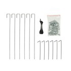 Теплица, 4,9 × 2,45 × 2,1 м, оцинкованный металл, профиль d = 25 мм, чехол из армированной плёнки 120 мкм - Фото 4