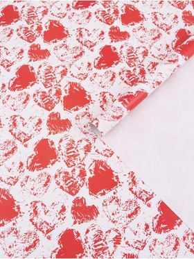 Бумага упаковочная глянцевая «Сердечки», 100?70 см, 1 шт. (комплект 2 шт)