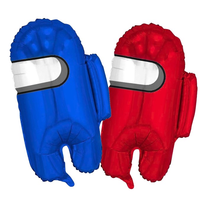 Фольгированные шары «Космонавтики», набор 2 шт., цвет красный, синий