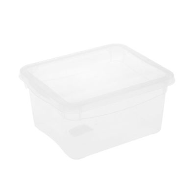 Ящик для хранения с крышкой econova «Кристалл», 2 л, 19×15,7×9 см, цвет прозрачный
