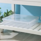 Ящик для хранения «Кристалл», 9 л, 40×33.5×8.5 см, с крышкой, прозрачный - Фото 2