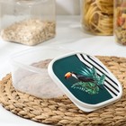 Контейнер пищевой Доляна «Тропики», 700 мл, квадратный - фото 25478043