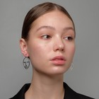 Серьги металл «Лица» хаос, цвет серебро - Фото 2