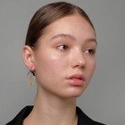 Серьги металл «Лица» хаос, цвет золото - Фото 2