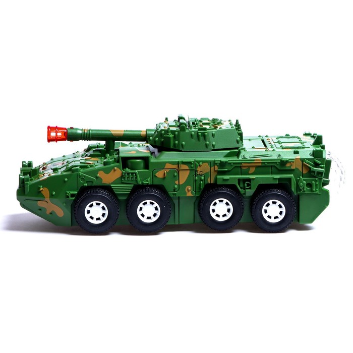 Робот «Бронетранспортер», трансформируется, световые и звуковые эффекты, работает от батареек 52573