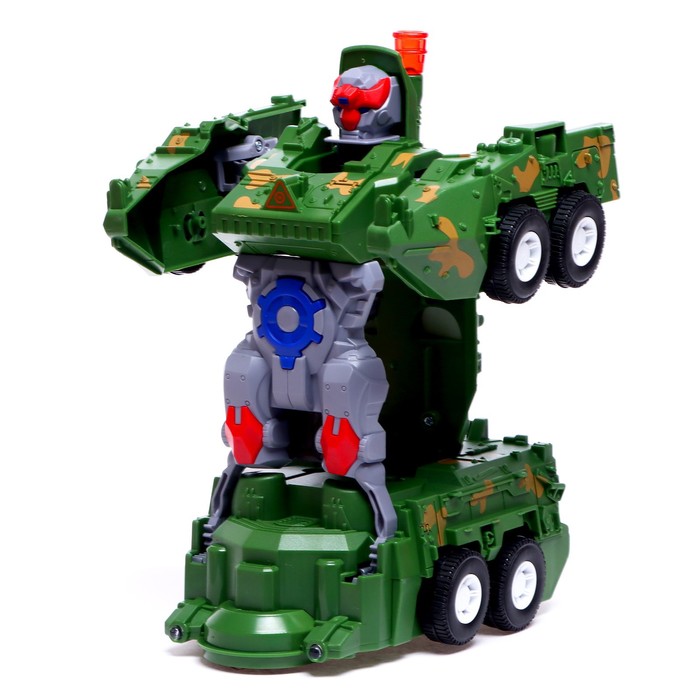 Робот «Бронетранспортер», трансформируется, световые и звуковые эффекты, работает от батареек 52573