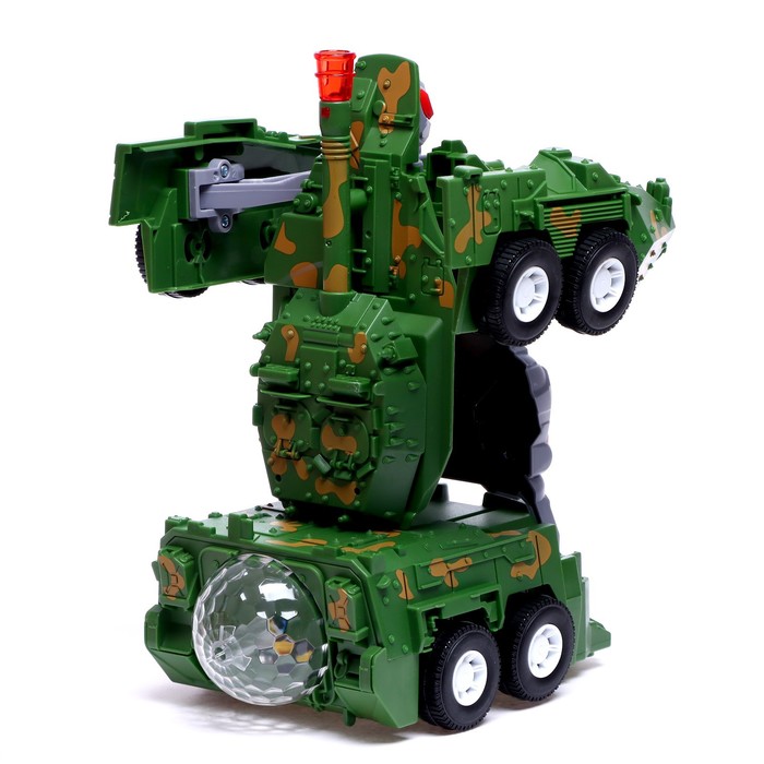 Робот «Бронетранспортер», трансформируется, световые и звуковые эффекты, работает от батареек 52573